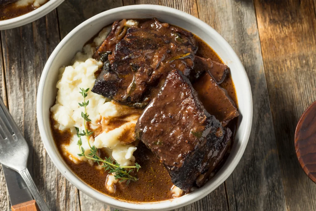 Brasied short ribs
