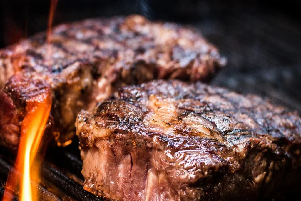 Ribeye on the grill